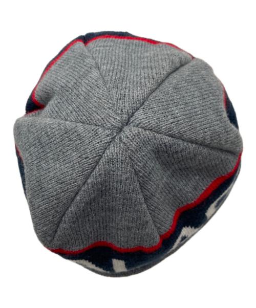 PALACE（パレス）PALACE (パレス) ロゴスケートボードニット帽 グレーの古着・服飾アイテム