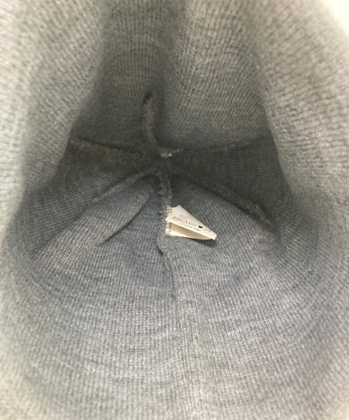 PALACE（パレス）PALACE (パレス) ロゴスケートボードニット帽 グレーの古着・服飾アイテム