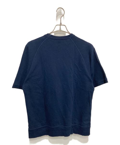LOOPWHEELER（ループウィラー）LOOPWHEELER (ループウィラー) BEAMS PLUS (ビームスプラス) 半袖スウェット ネイビー サイズ:Lの古着・服飾アイテム