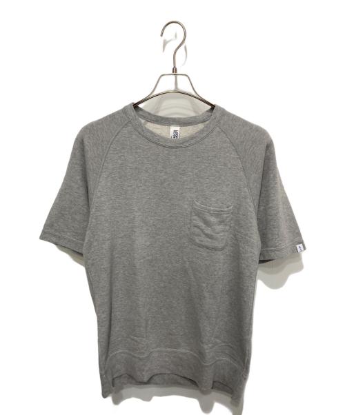 LOOPWHEELER（ループウィラー）LOOPWHEELER (ループウィラー) BEAMS PLUS (ビームスプラス) 半袖スウェット グレー サイズ:Ｍの古着・服飾アイテム