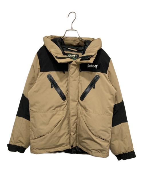 Schott（ショット）Schott (ショット) ダウンジャケット ベージュ サイズ:Ｓの古着・服飾アイテム