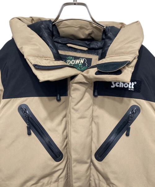 Schott（ショット）Schott (ショット) ダウンジャケット ベージュ サイズ:Ｓの古着・服飾アイテム