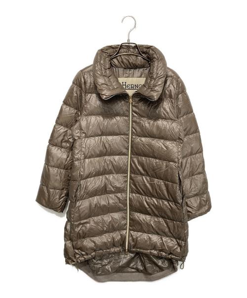HERNO（ヘルノ）HERNO (ヘルノ) 切替ダウンコート ベージュ サイズ:46の古着・服飾アイテム