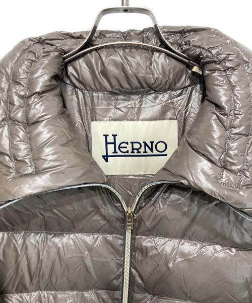 HERNO（ヘルノ）HERNO (ヘルノ) 切替ダウンコート ベージュ サイズ:46の古着・服飾アイテム