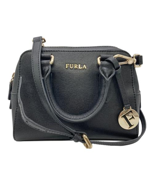 FURLA（フルラ）FURLA (フルラ) 2WAYレザーバッグ / エレナ ブラックの古着・服飾アイテム