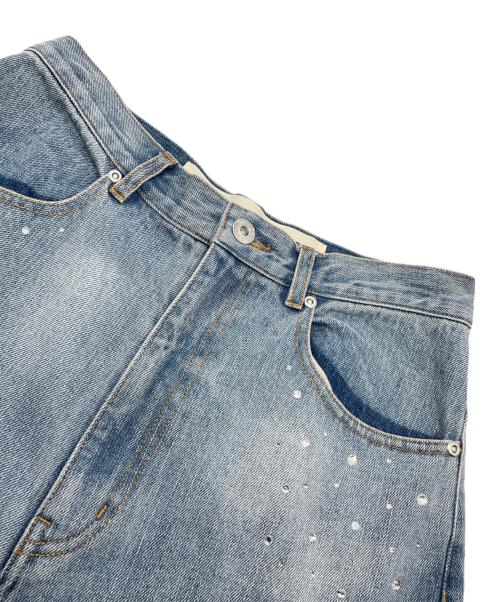 PRANK PROJECT（プランクプロジェクト）PRANK PROJECT (プランクプロジェクト) Heart Bijou Denim Pants / デニムパンツ ブルー サイズ:38の古着・服飾アイテム