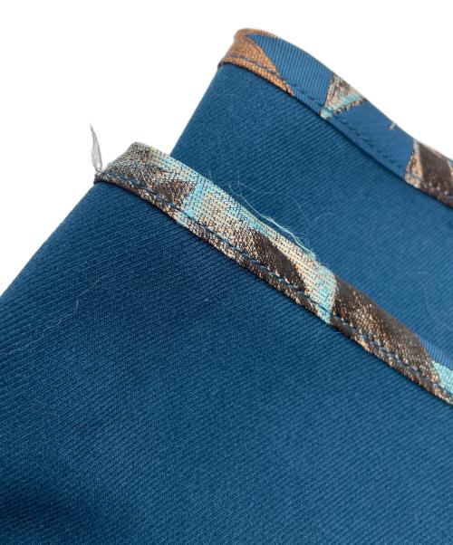 sahara（サハラ）sahara (サハラ) Cross Neck Jacquard Dress / クロスネックジャガードドレス ブルー サイズ:不明（実寸をご確認ください）の古着・服飾アイテム