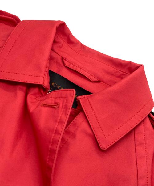 COACH（コーチ）COACH (コーチ) 裏総柄トレンチコート レッド サイズ:Sの古着・服飾アイテム