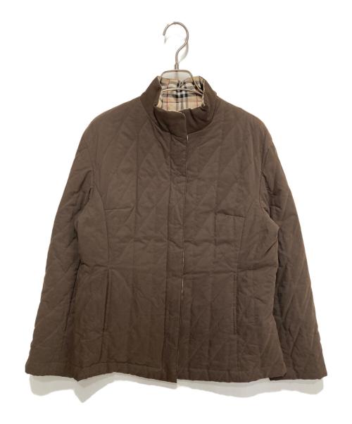 BURBERRY LONDON（バーバリーロンドン）BURBERRY LONDON (バーバリーロンドン) ノヴァチェック リバーシブルキルティングジャケット ブラウン サイズ:40の古着・服飾アイテム