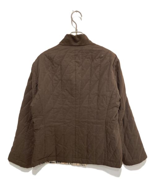 BURBERRY LONDON（バーバリーロンドン）BURBERRY LONDON (バーバリーロンドン) ノヴァチェック リバーシブルキルティングジャケット ブラウン サイズ:40の古着・服飾アイテム