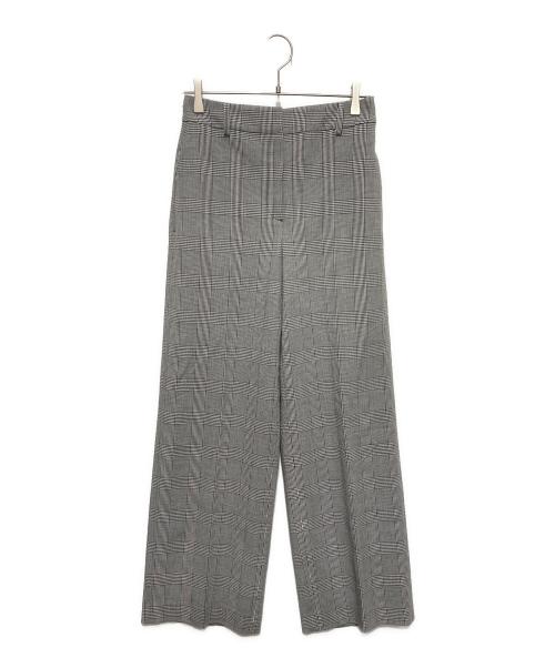 PLST（プラステ）PLST (プラステ) ワイドパンツ（ウォームリザーブ）チェック グレー サイズ:Lの古着・服飾アイテム