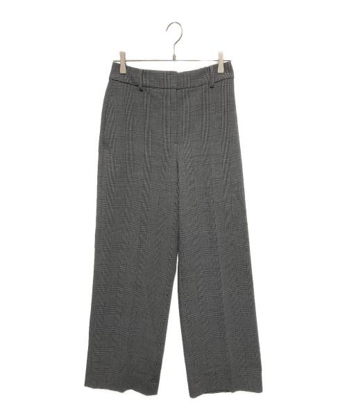 PLST（プラステ）PLST (プラステ) ワイドパンツ（ウォームリザーブ）チェック グレー サイズ:Lの古着・服飾アイテム