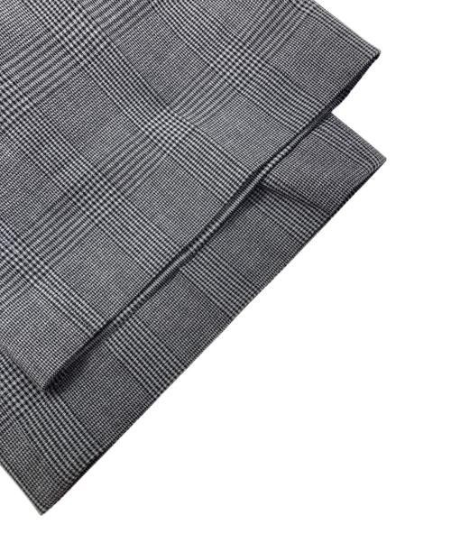 PLST（プラステ）PLST (プラステ) ワイドパンツ（ウォームリザーブ）チェック グレー サイズ:Lの古着・服飾アイテム