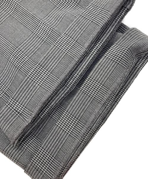 PLST（プラステ）PLST (プラステ) ワイドパンツ（ウォームリザーブ）チェック グレー サイズ:Lの古着・服飾アイテム