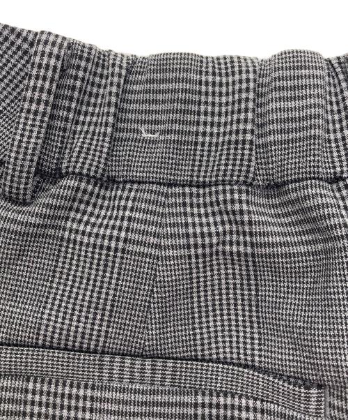 PLST（プラステ）PLST (プラステ) ワイドパンツ（ウォームリザーブ）チェック グレー サイズ:Lの古着・服飾アイテム