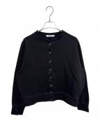 BEAUTY&YOUTHビューティーアンドユース）の古着「ダブルフェイス リングボタンカーディガン」｜ブラック