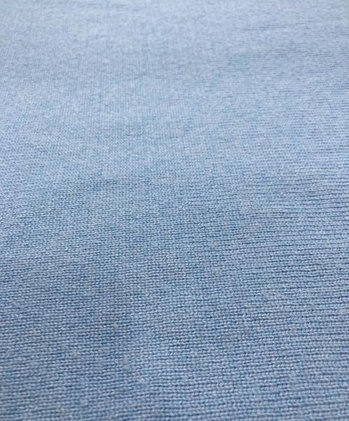 UNTITLED（アンタイトル）UNTITLED (アンタイトル) ウールシルクカシミヤミックス ボートネックプルオーバーニット ブルー サイズ:2の古着・服飾アイテム