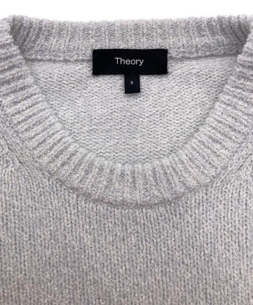 theory（セオリー）theory (セオリー) サイドスリットニット ブルー サイズ:Ｓの古着・服飾アイテム