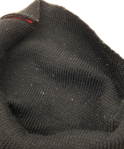MM6 Maison Margiela（エムエムシックスメゾンマルジェラ）MM6 Maison Margiela (エムエムシックスメゾンマルジェラ) タートルネックニット ブラック×レッド サイズ:Ｓの古着・服飾アイテム