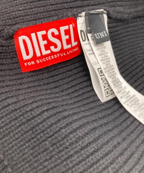 DIESEL（ディーゼル）DIESEL (ディーゼル) ニット帽 ブラックの古着・服飾アイテム