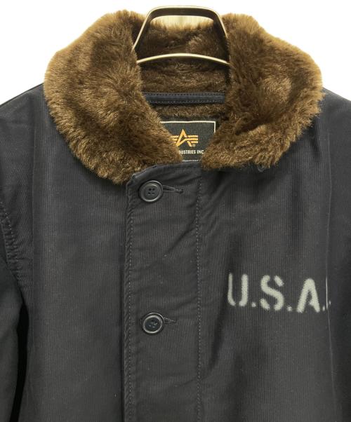 ALPHA INDUSTRIES（アルファインダストリーズ）ALPHA INDUSTRIES (アルファインダストリーズ) N-1 デッキジャケット ネイビー サイズ:Ｓの古着・服飾アイテム