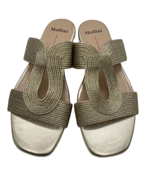 Mollini（モリーニ）Mollini (モリーニ) ADERAN ROPE サンダル ゴールド サイズ:37の古着・服飾アイテム