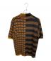 KENZO (ケンゾー) ニットポロシャツ / マルチストライププルオーバー ブラウン サイズ:Ｓ：7000円