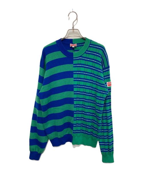 KENZO（ケンゾー）KENZO (ケンゾー) 切替ニット グリーン サイズ:Ｓの古着・服飾アイテム