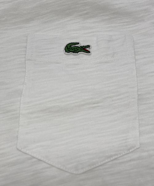 LACOSTE LIVE（ラコステライブ）LACOSTE LIVE (ラコステライブ) ポケットTシャツ ホワイト サイズ:3の古着・服飾アイテム