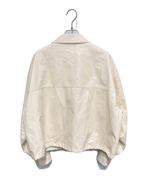 FREAK'S STORE（フリークスストア）FREAK'S STORE (フリークストア) フェイクレザー ショートブルゾン アイボリー サイズ:FREEの古着・服飾アイテム