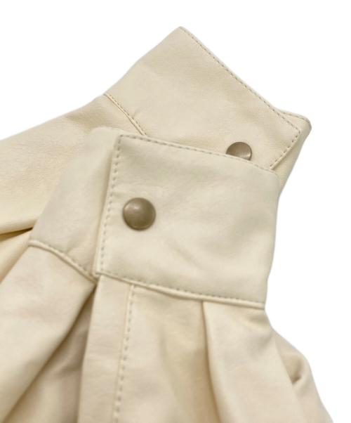 FREAK'S STORE（フリークスストア）FREAK'S STORE (フリークストア) フェイクレザー ショートブルゾン アイボリー サイズ:FREEの古着・服飾アイテム