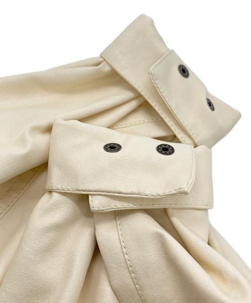 FREAK'S STORE（フリークスストア）FREAK'S STORE (フリークストア) フェイクレザー ショートブルゾン アイボリー サイズ:FREEの古着・服飾アイテム