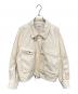 FREAK'S STORE（フリークストア）の古着「フェイクレザー ショートブルゾン」｜アイボリー