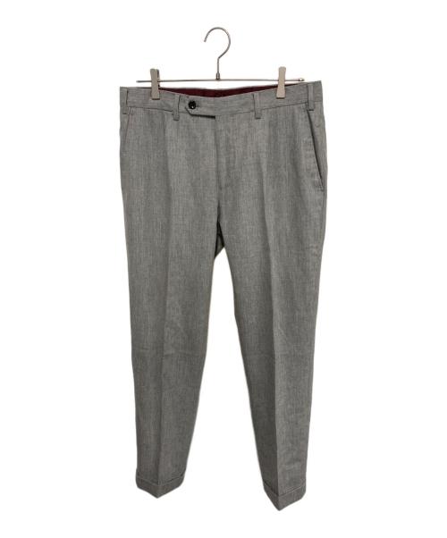 GERMANO（ジェルマーノ）GERMANO (ジェルマーノ) ウールスリムスラックス グレー サイズ:48の古着・服飾アイテム
