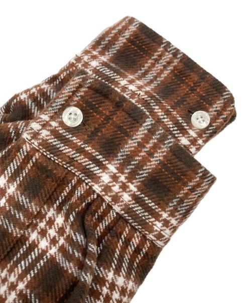 X-LARGE（エクストララージ）X-LARGE (エクストララージ) PATCHED FLANNEL SHIRT ブラウン サイズ:Lの古着・服飾アイテム