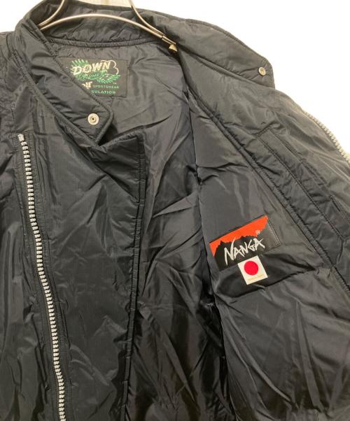 NANGA（ナンガ）NANGA (ナンガ) Schott (ショット) AURORA STAND RIDERS ダウンジャケット ブラック サイズ:Lの古着・服飾アイテム