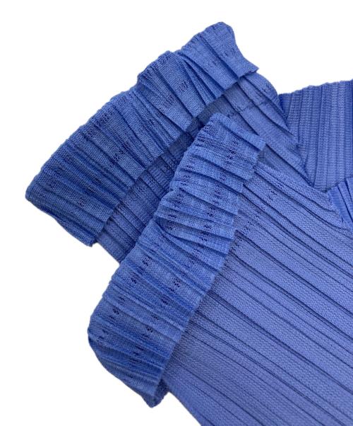 PLEATS PLEASE（プリーツプリーズ）PLEATS PLEASE (プリーツプリーズ) SOFT PLEATS / プリーツカットソー ブルー サイズ:-の古着・服飾アイテム
