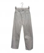 YANUKヤヌーク）の古着「ボーイズストレートLea  デニムパンツ」｜アイボリー