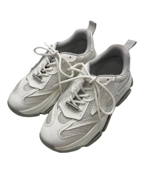 STEVE MADDEN（スティーブマデン）STEVE MADDEN (スティーブマデン) ボリュームソールスニーカー ホワイト サイズ:24.5ｃｍの古着・服飾アイテム