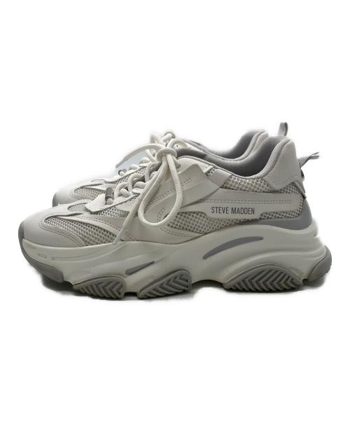 STEVE MADDEN（スティーブマデン）STEVE MADDEN (スティーブマデン) ボリュームソールスニーカー ホワイト サイズ:24.5ｃｍの古着・服飾アイテム