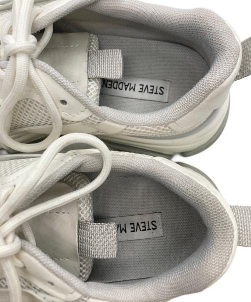 STEVE MADDEN（スティーブマデン）STEVE MADDEN (スティーブマデン) ボリュームソールスニーカー ホワイト サイズ:24.5ｃｍの古着・服飾アイテム