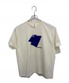 ADER errorアーダーエラー）の古着「ロゴ刺繍Tシャツ」｜アイボリー