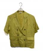 JOURNAL STANDARDジャーナルスタンダード）の古着「リネンライトシャツジャケット」｜黄緑