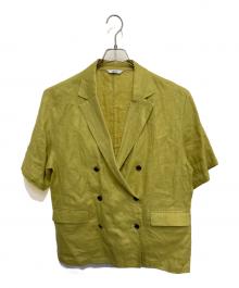 JOURNAL STANDARD（ジャーナルスタンダード）の古着「リネンライトシャツジャケット」｜黄緑