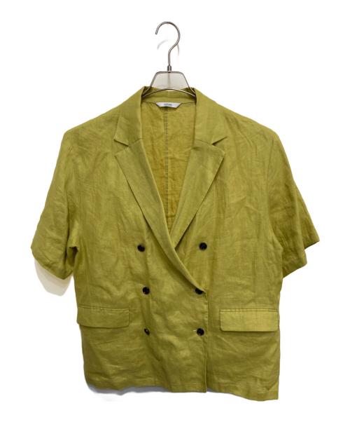 JOURNAL STANDARD（ジャーナルスタンダード）JOURNAL STANDARD (ジャーナルスタンダード) リネンライトシャツジャケット 黄緑 サイズ:Fの古着・服飾アイテム