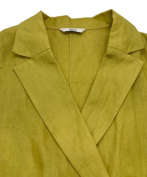 JOURNAL STANDARD（ジャーナルスタンダード）JOURNAL STANDARD (ジャーナルスタンダード) リネンライトシャツジャケット 黄緑 サイズ:Fの古着・服飾アイテム