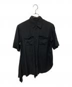 Y'sワイズ）の古着「半袖シャツ」｜ブラック