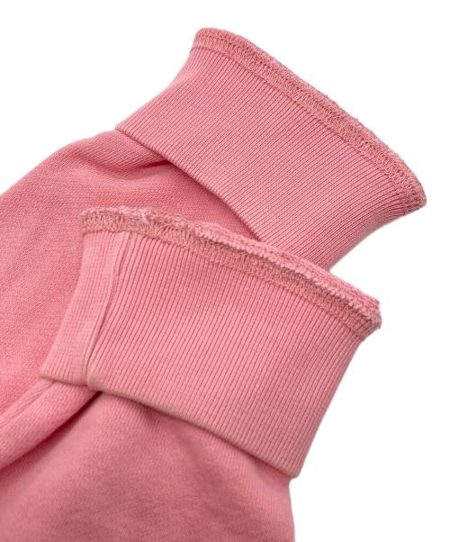 maison kitsune（メゾンキツネ）MAISON KITSUNE (メゾンキツネ) ホットドッグフォックスワッペンスウェット ピンク サイズ:Mの古着・服飾アイテム