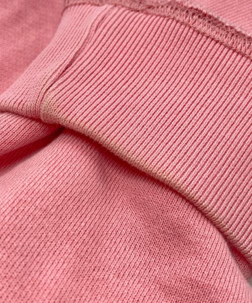 maison kitsune（メゾンキツネ）MAISON KITSUNE (メゾンキツネ) ホットドッグフォックスワッペンスウェット ピンク サイズ:Mの古着・服飾アイテム