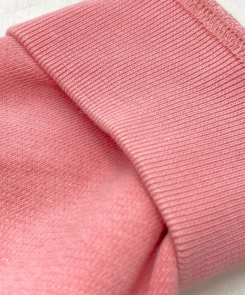 maison kitsune（メゾンキツネ）MAISON KITSUNE (メゾンキツネ) ホットドッグフォックスワッペンスウェット ピンク サイズ:Mの古着・服飾アイテム